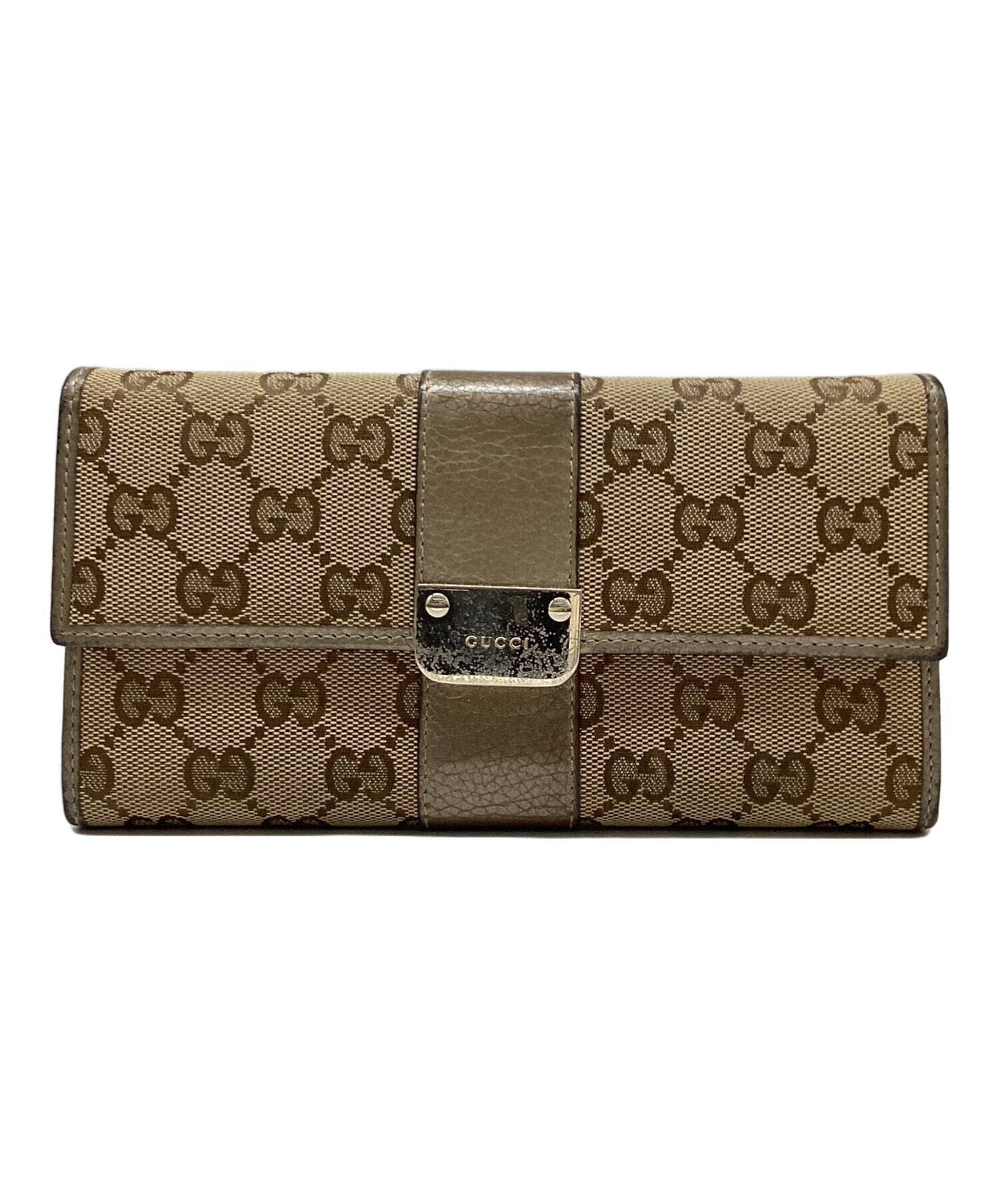 中古・古着通販】GUCCI (グッチ) 長財布 ブラウン｜ブランド・古着通販