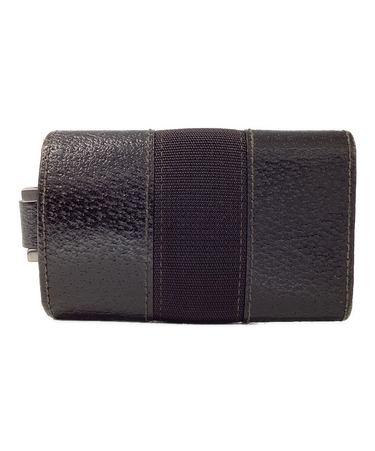GUCCI ブラウンレザーキーケース 中古・古着通販】GUCCI (グッチ) キーケース ブラウン｜ブランド・古着