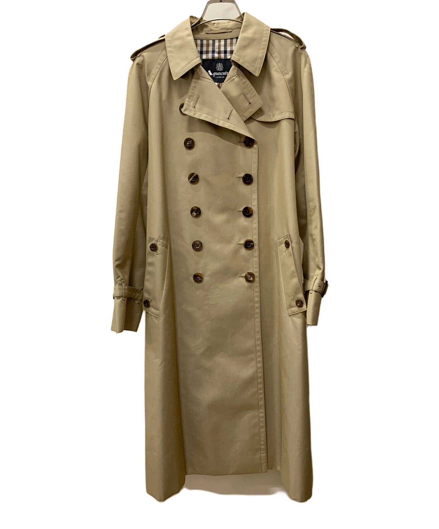中古アクアスキュータムメンズトレンチコートベージュ38サイズ（Lサイズ相当） 中古・古着通販】Aquascutum (アクアスキュータム) トレンチコート