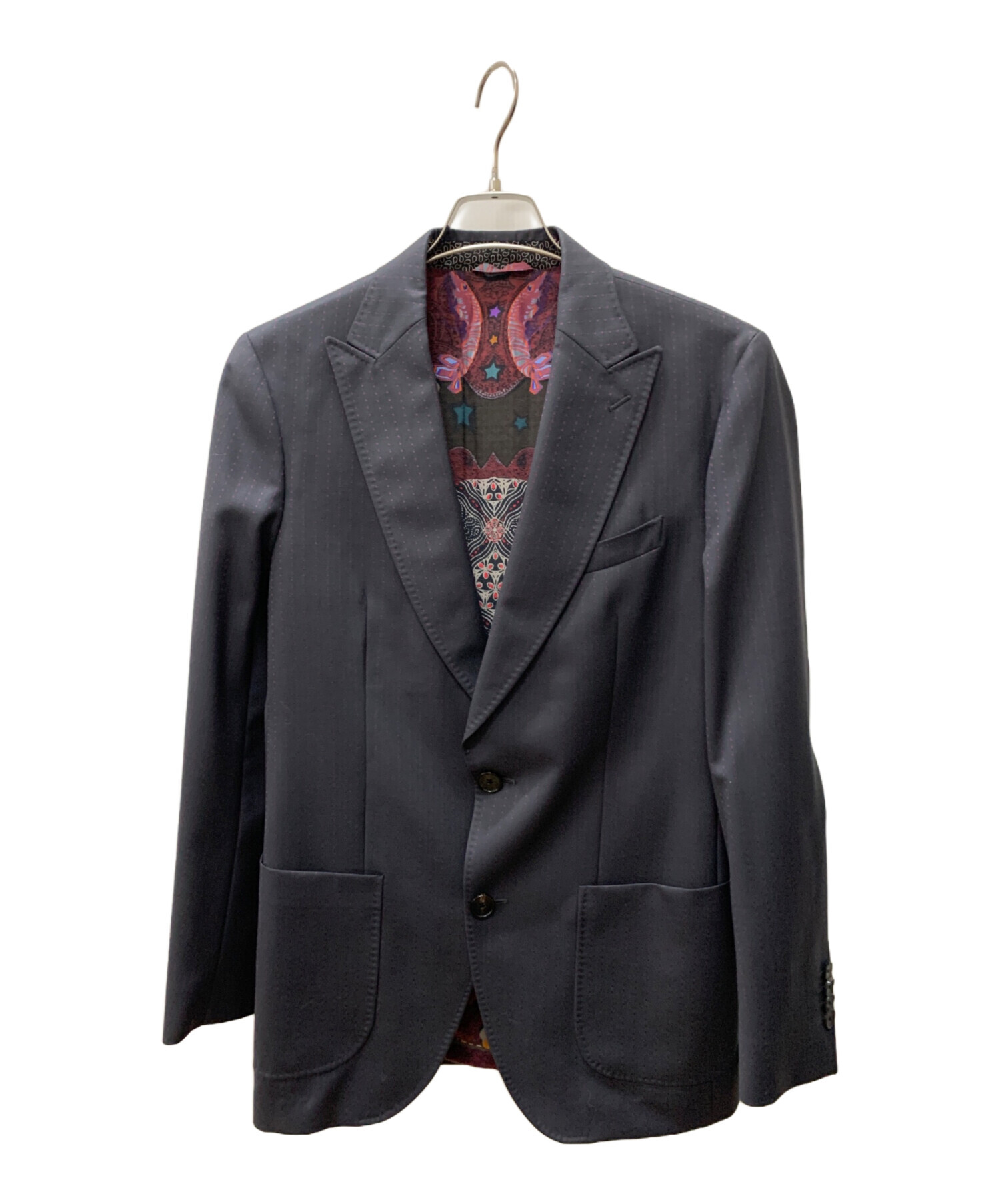 中古・古着通販】ETRO (エトロ) セットアップスーツ ブラック サイズ