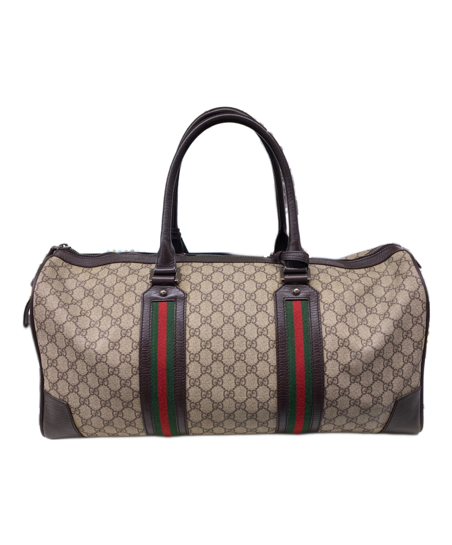 中古・古着通販】GUCCI (グッチ) ボストンバッグ ベージュ×ブラウン