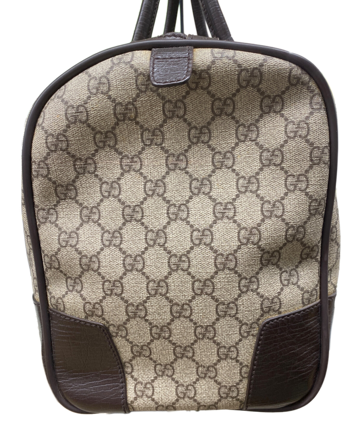 【美品】GUCCI ボストンバッグ 　ダークブラウン 中古・古着通販】GUCCI (グッチ) ボストンバッグ ベージュ×ブラウン
