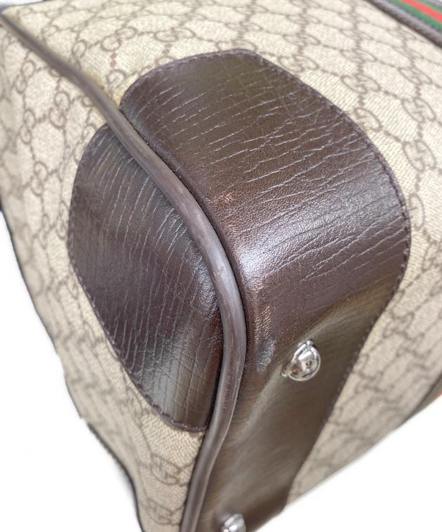 中古・古着通販】GUCCI (グッチ) ボストンバッグ ベージュ×ブラウン