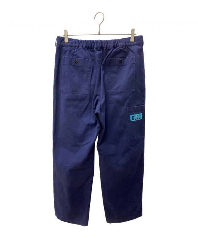 中古・古着通販】GUCCI (グッチ) サイドワッペンコットンチノパンツ