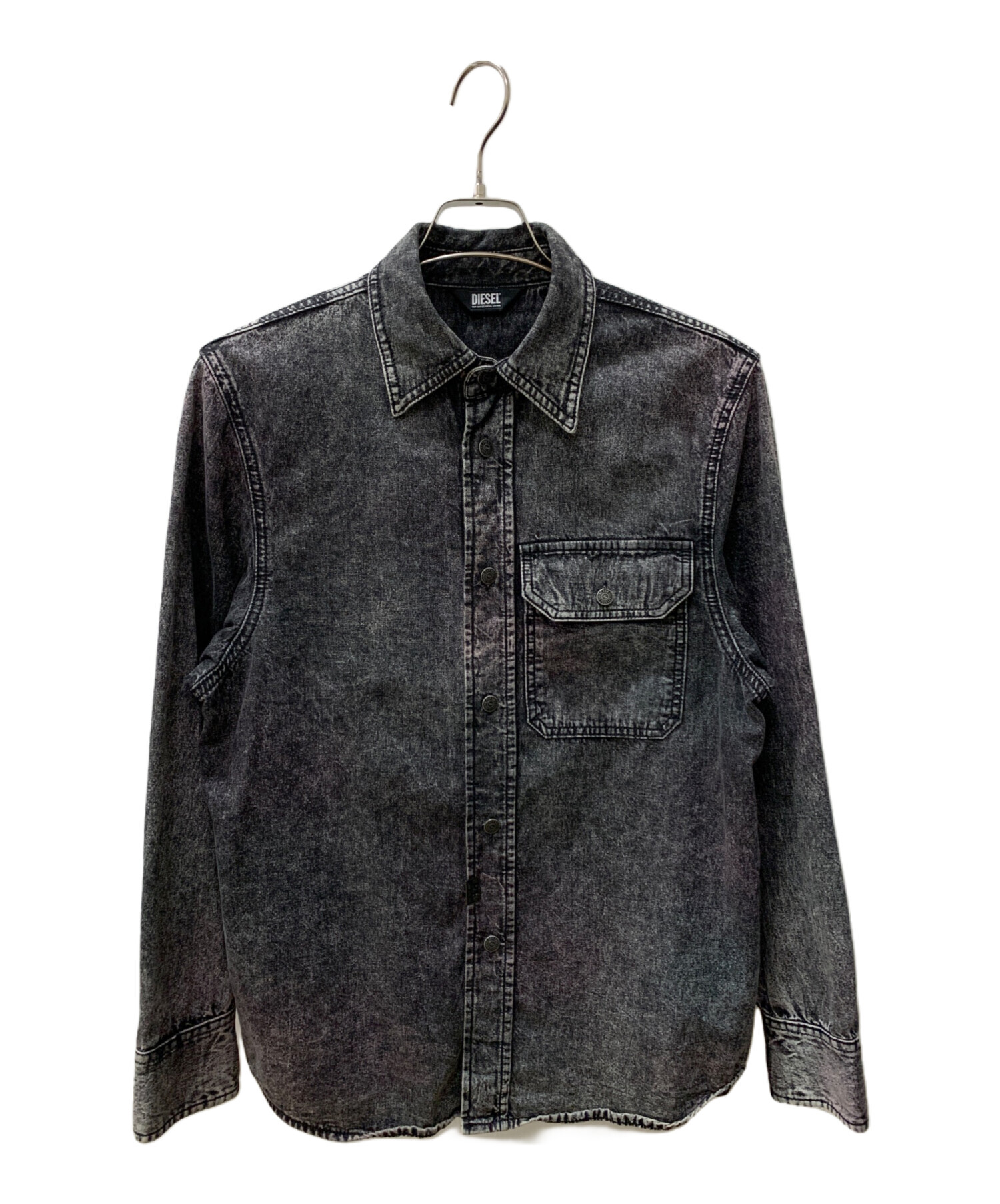 DIESEL カバーオールジャケットＬsize 中古・古着通販】DIESEL (ディーゼル) カバーオール グレー サイズ:XS