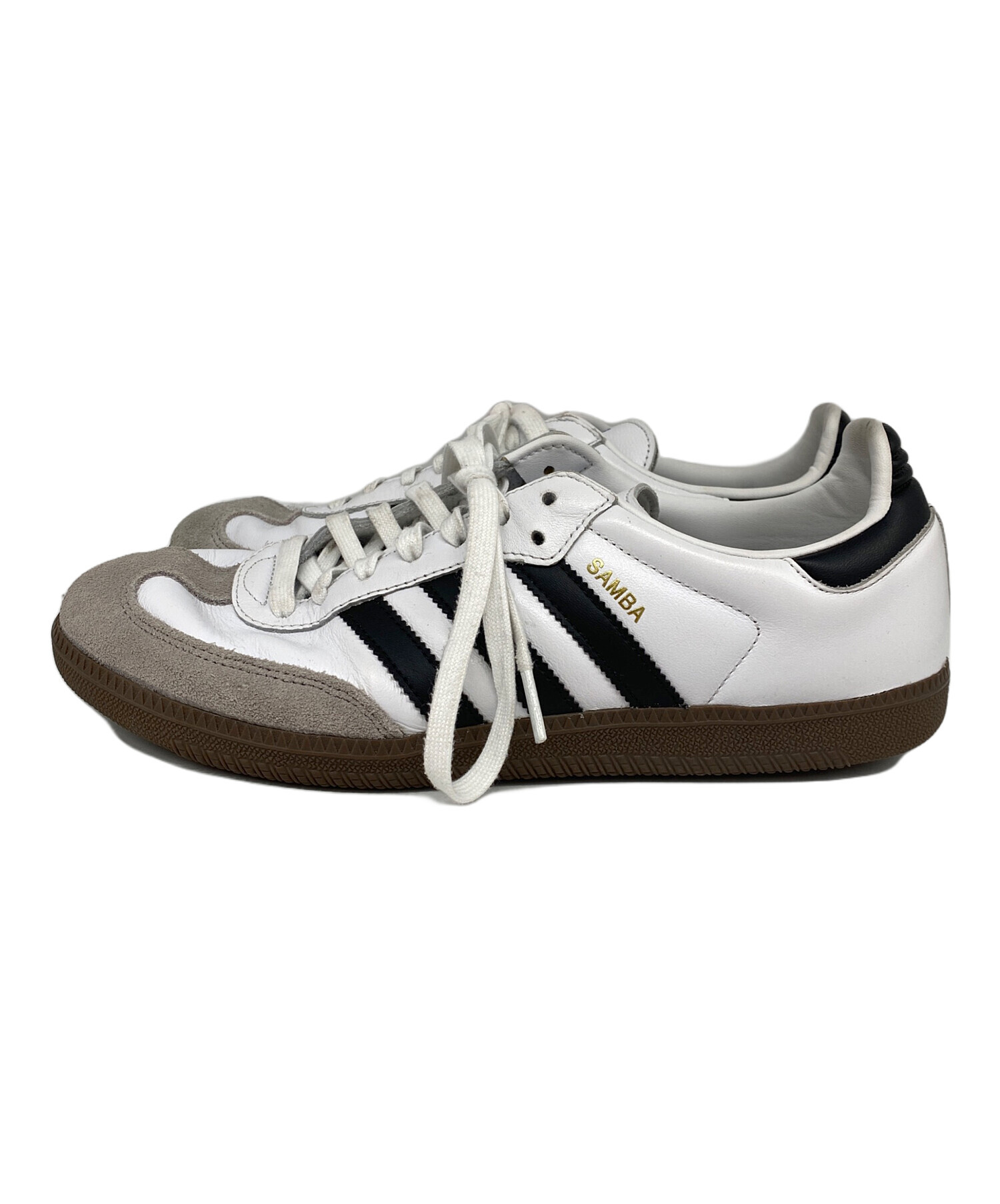 中古・古着通販】adidas (アディダス) Samba ホワイト×ブラック サイズ 