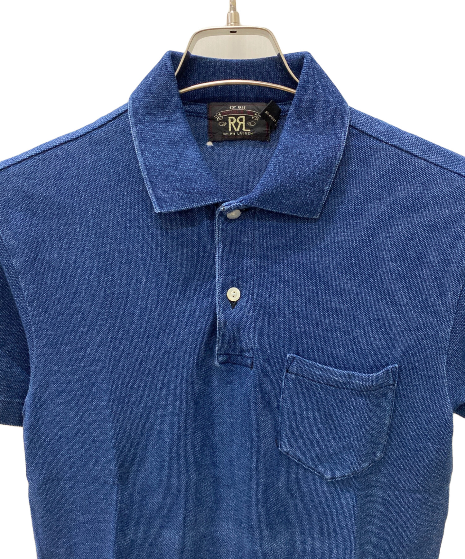 中古・古着通販】RRL (ダブルアールエル) ポロシャツ ネイビー サイズ