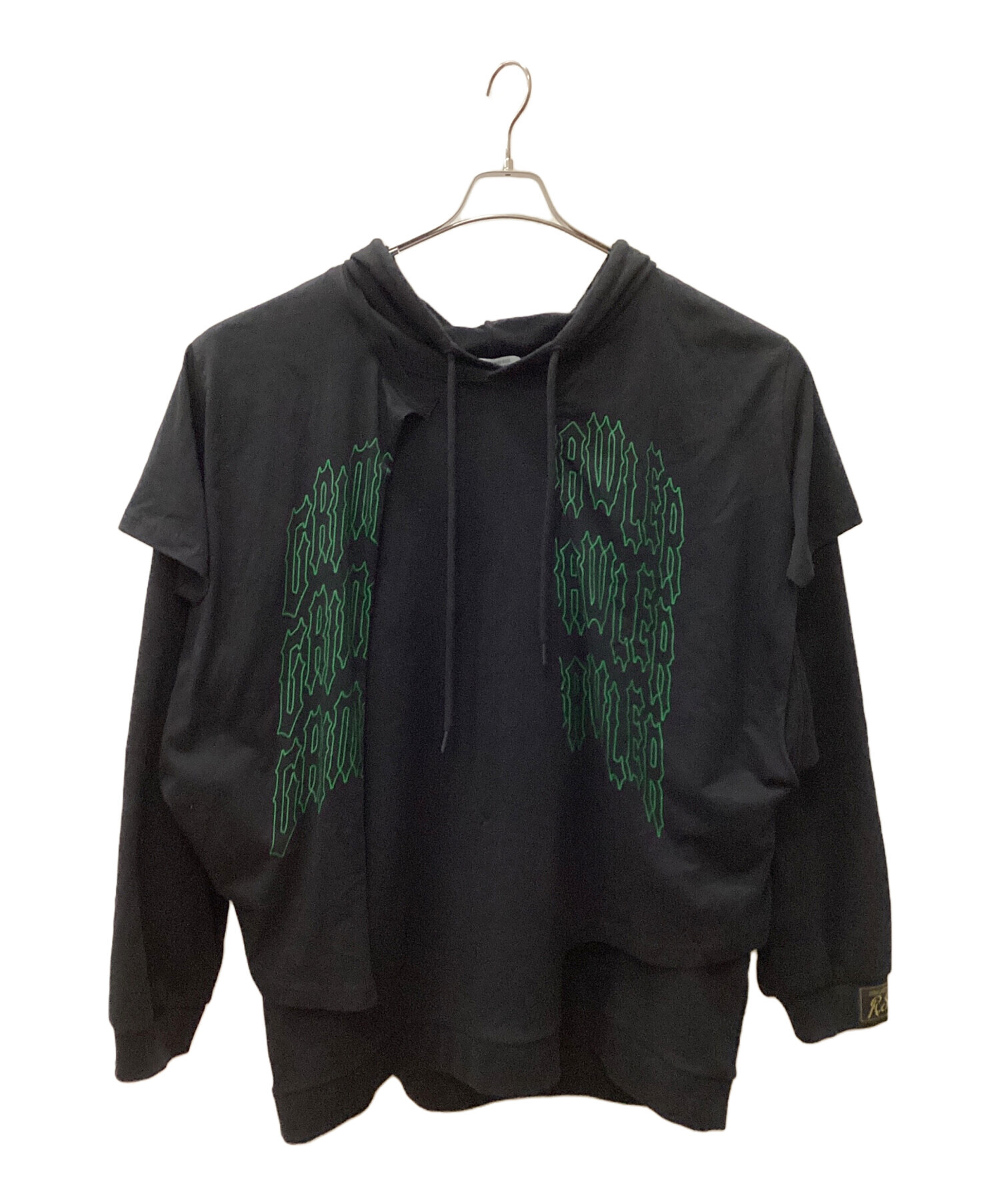 【古着】RAF SIMONS (ラフシモンズ) グラフィックフーディ 中古・古着通販】RAF SIMONS (ラフシモンズ) Hoodie doubled with