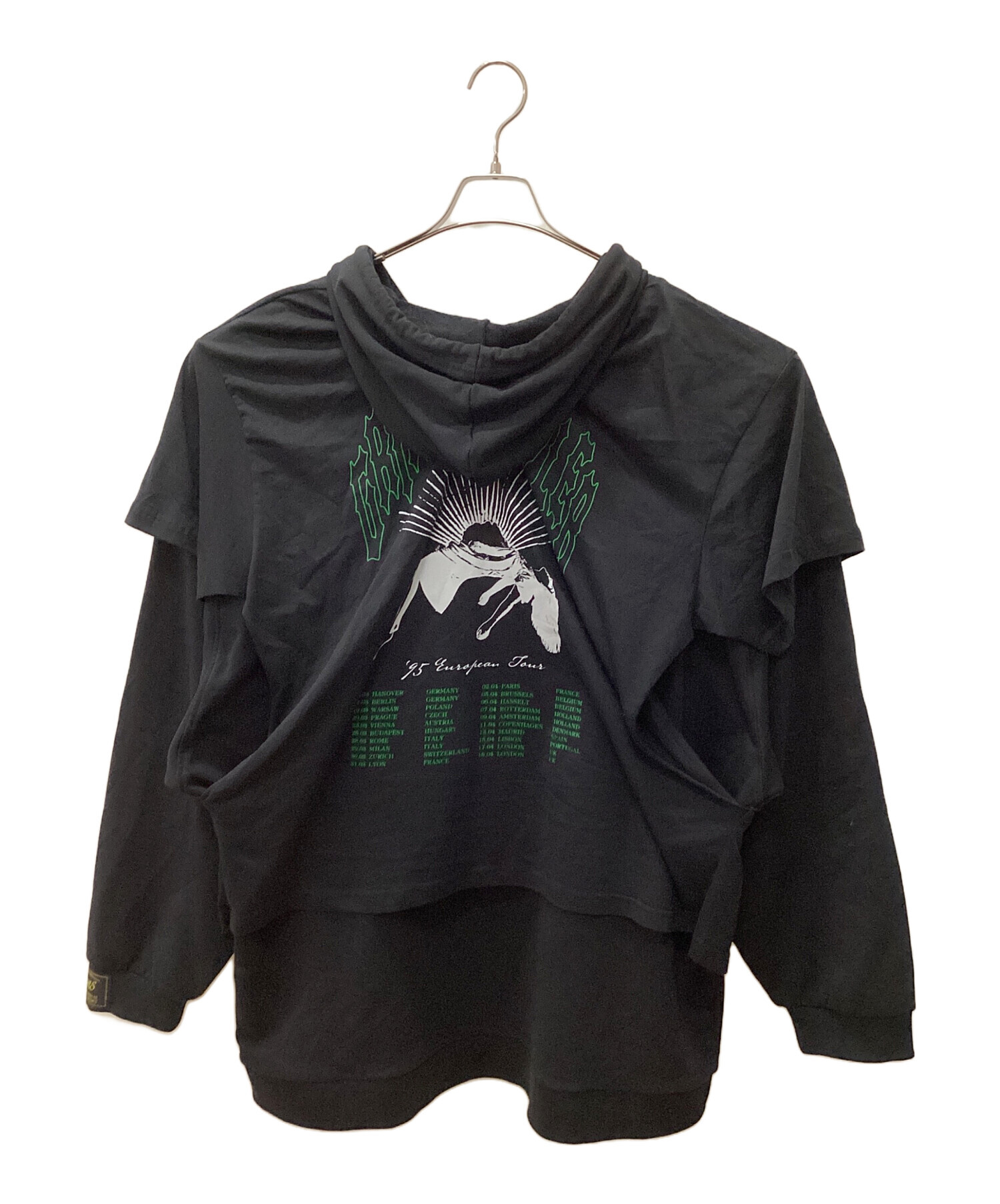 【古着】RAF SIMONS (ラフシモンズ) グラフィックフーディ 中古・古着通販】RAF SIMONS (ラフシモンズ) Hoodie doubled with