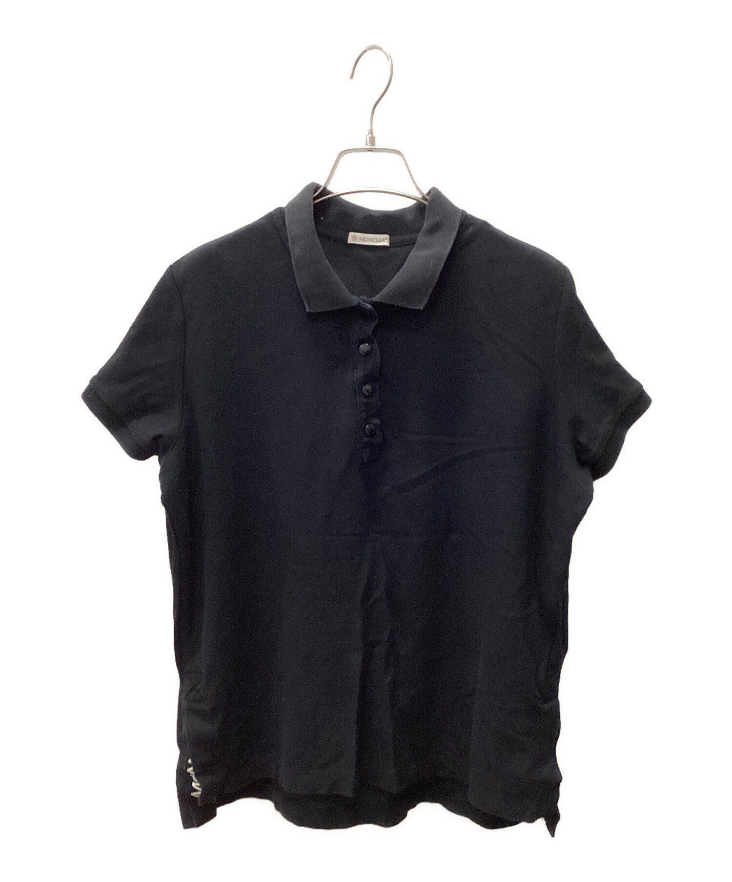 【極美品】モンクレール　ポロシャツ　ブラック 中古・古着通販】MONCLER (モンクレール) ポロシャツ ブラック サイズ