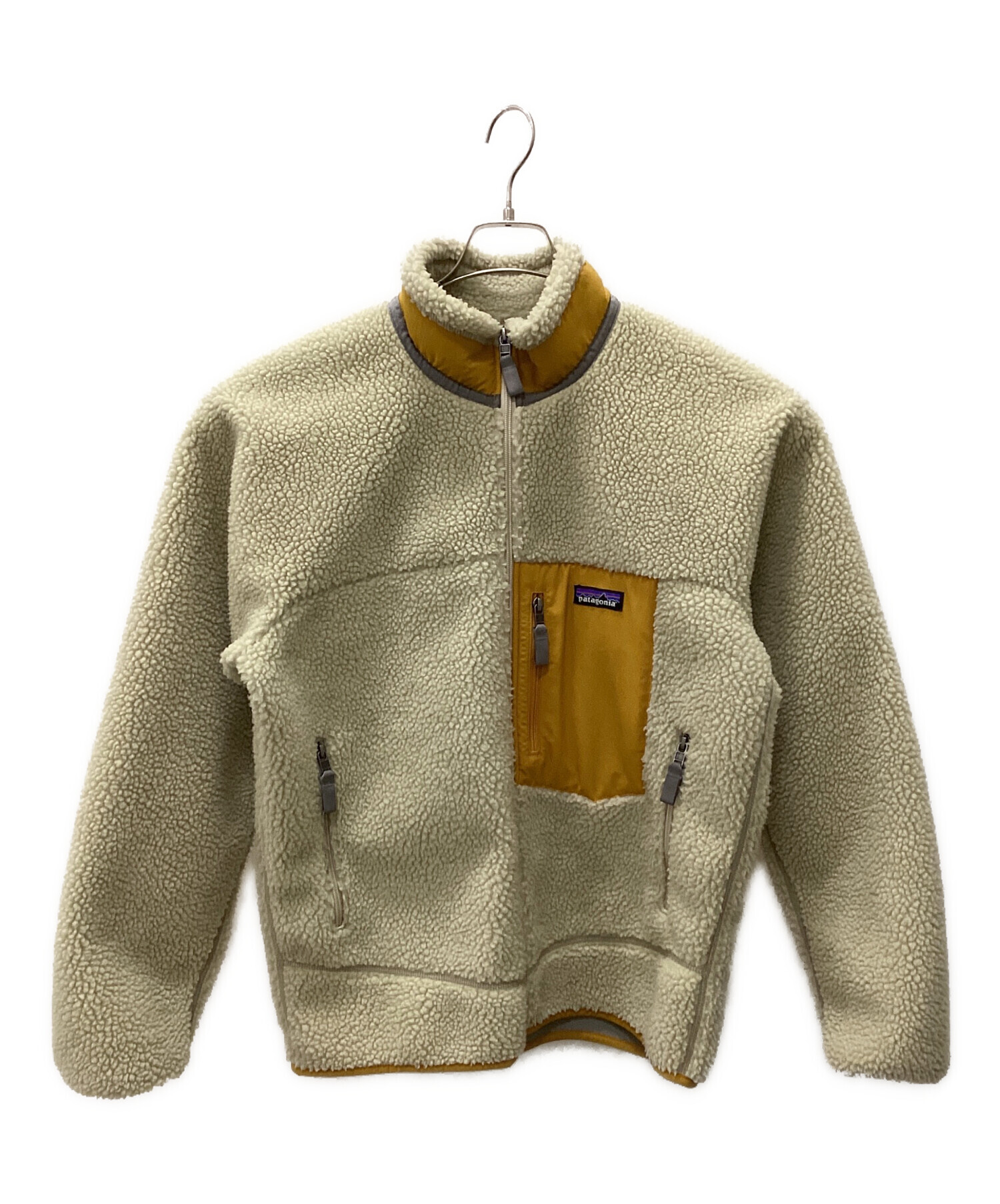 パタゴニア クラシックレトロX フリースベスト Mサイズ　クリーム/イエロー 中古・古着通販】Patagonia (パタゴニア) クラシック レトロX ベージュ