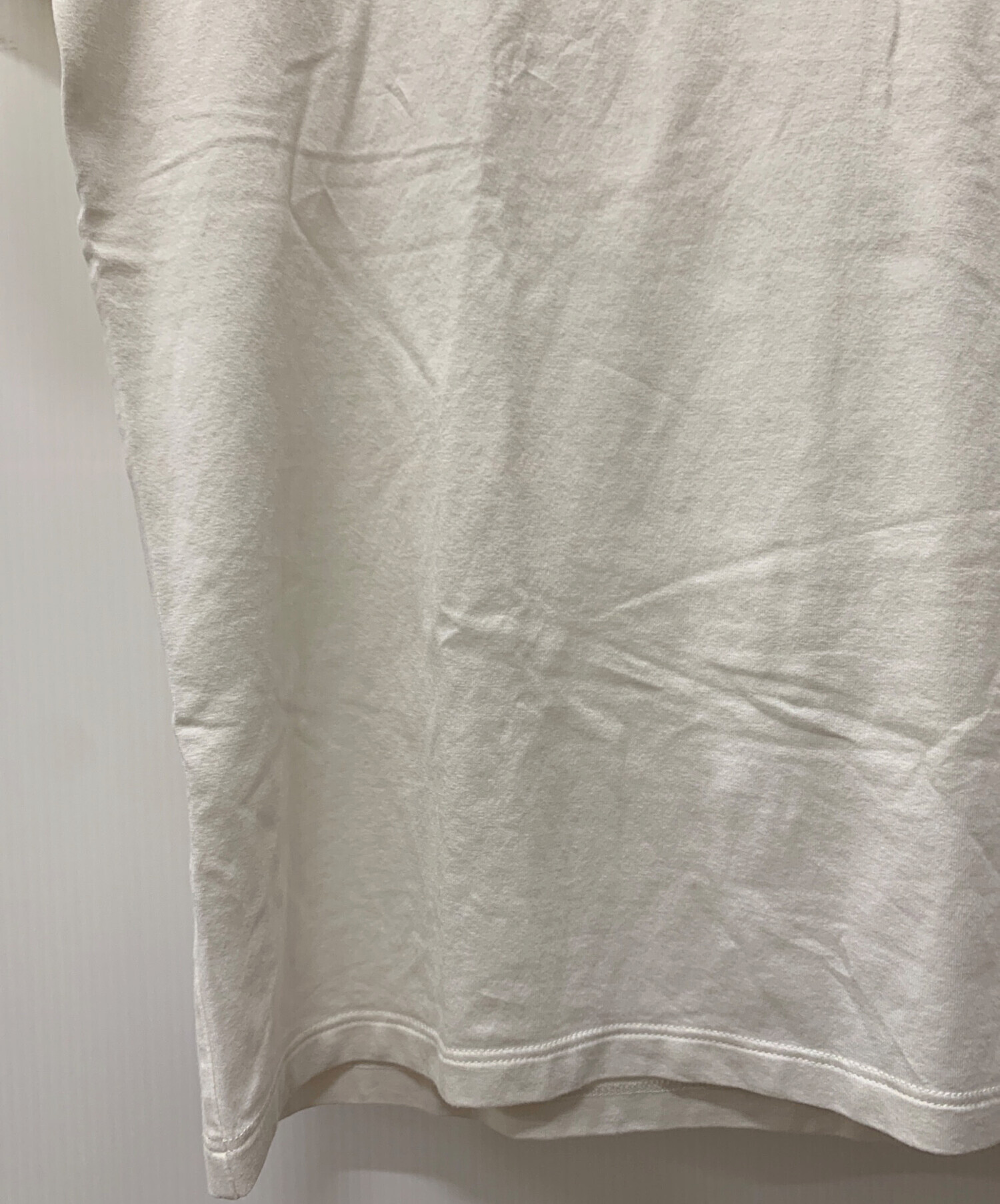 中古・古着通販】PRADA (プラダ) VネックTシャツ ホワイト サイズ:L 
