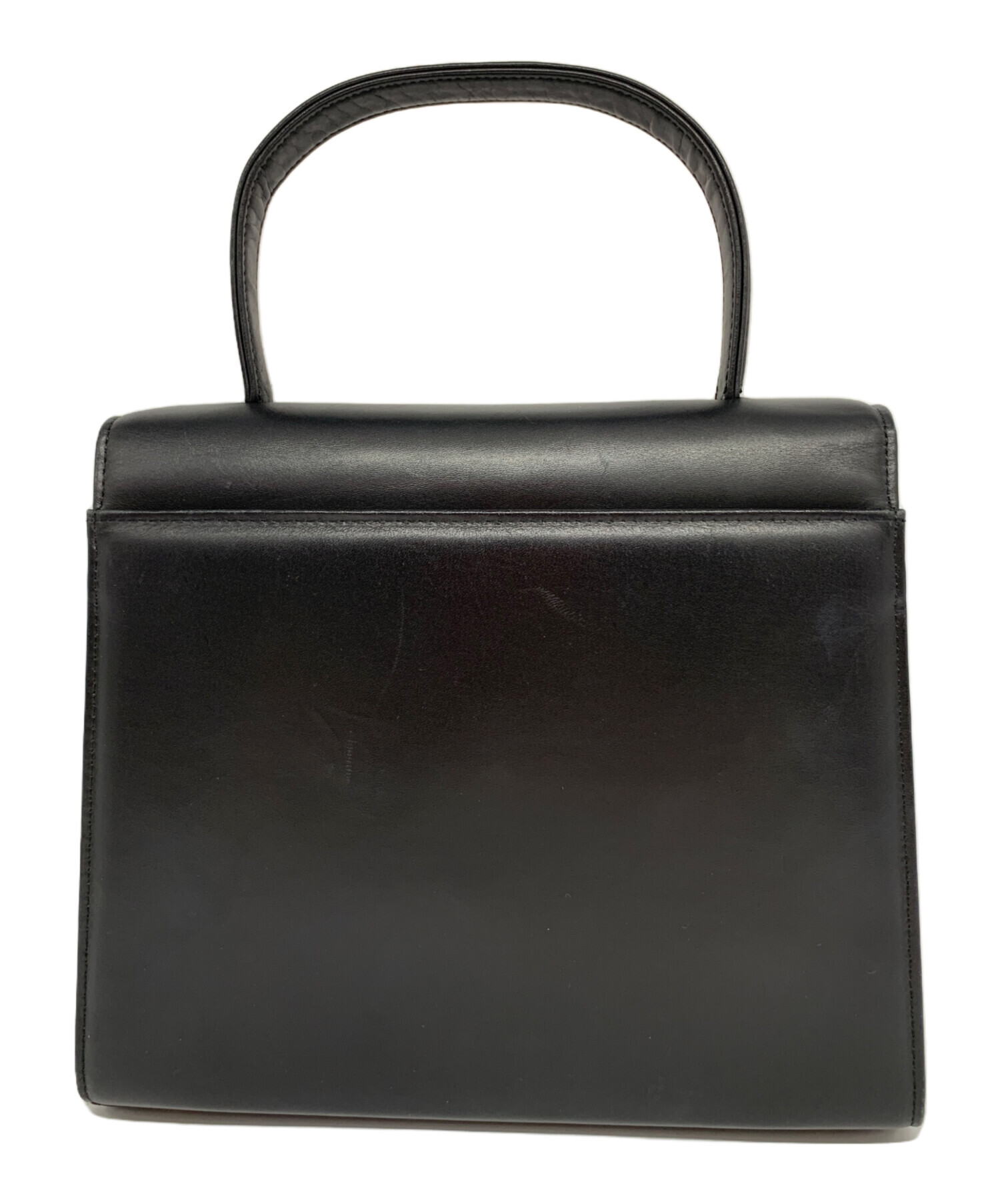 GIVENCHY レザーバッグ ヴィンテージ ジバンシー 中古・古着通販】GIVENCHY (ジバンシィ) レザーハンドバッグ ブラック