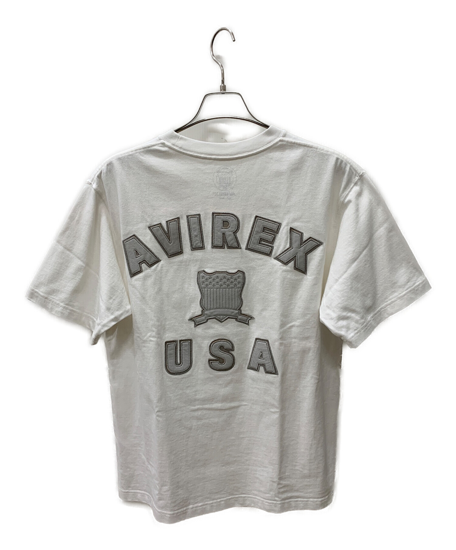 AVIREX アヴィレックス 半袖シャツ ホワイト サイズL ビックサイズ 