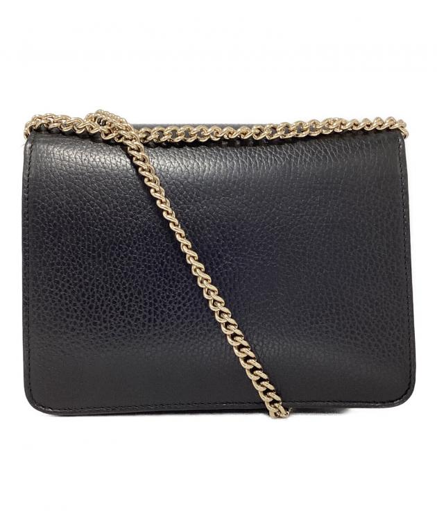 GUCCI インターロッキング ショルダーバッグ 中古・古着通販】GUCCI (グッチ) インターロッキングG チェーン
