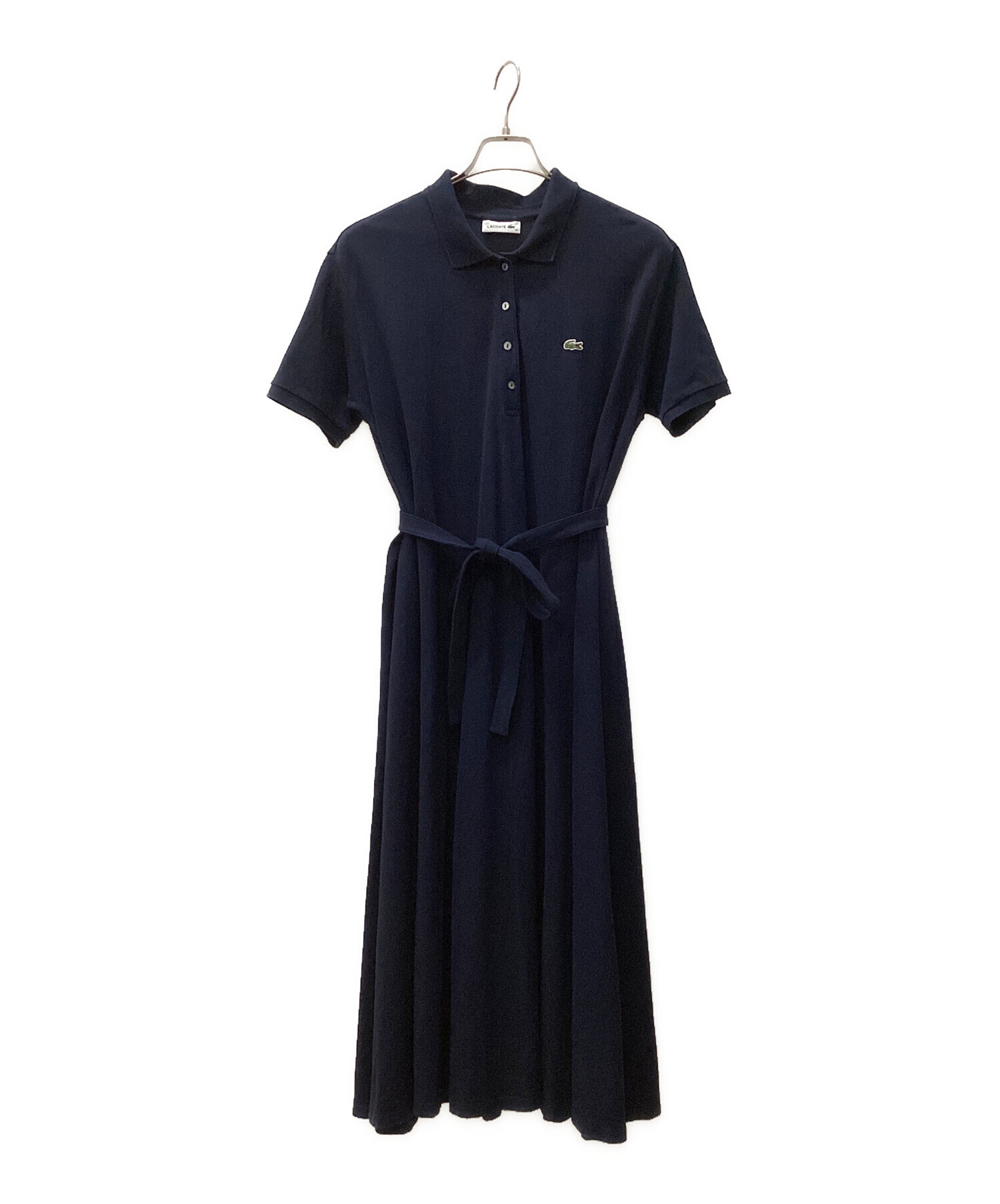 週末特価！Lacoste ラコステ　ネイビー ポロドレス サイズ36 中古・古着通販】LACOSTE (ラコステ) ポロシャツワンピース ネイビー