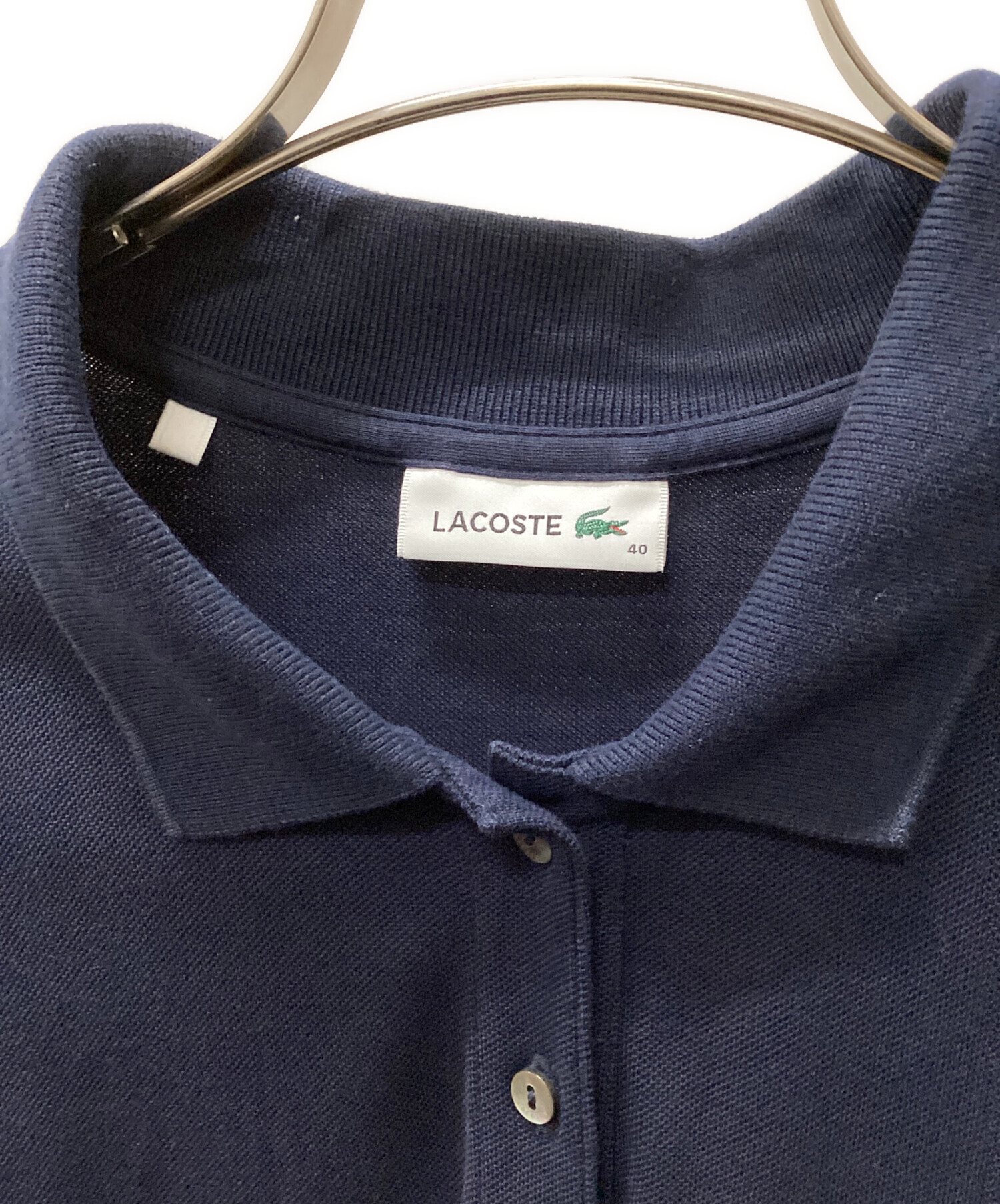 中古・古着通販】LACOSTE (ラコステ) ポロシャツワンピース ネイビー