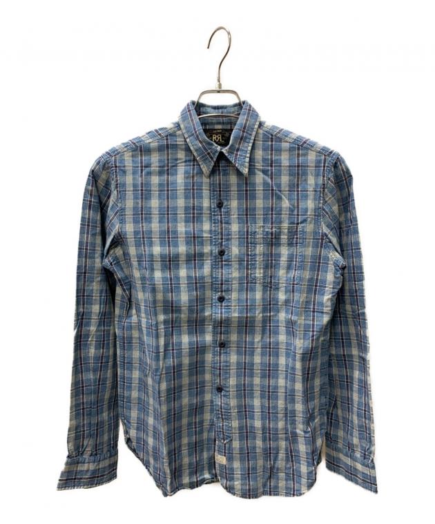 中古・古着通販】RRL (ダブルアールエル) 長袖シャツ ブルー サイズ:XS