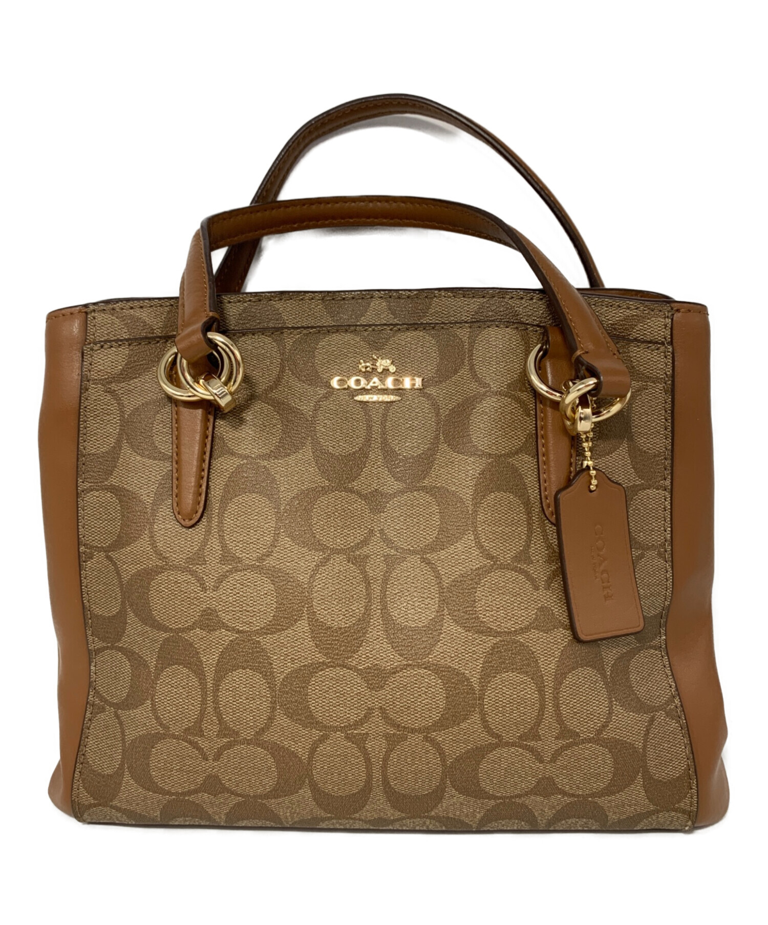 中古・古着通販】COACH (コーチ) 2WAYバッグ ブラウン｜ブランド・古着