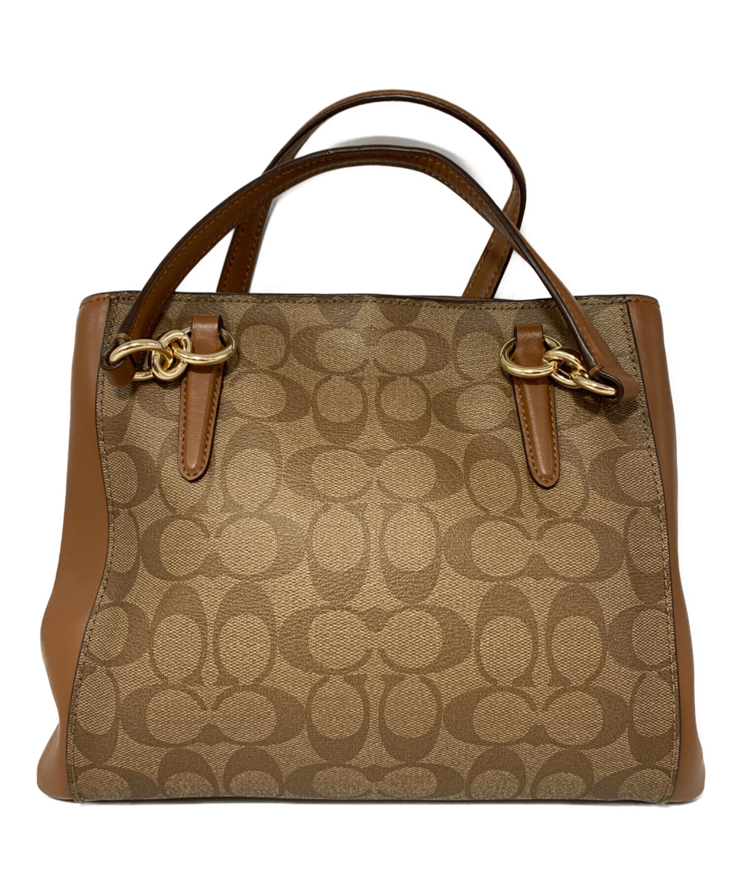中古・古着通販】COACH (コーチ) 2WAYバッグ ブラウン｜ブランド・古着