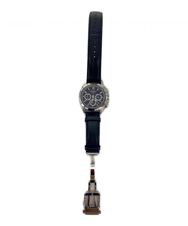 中古・古着通販】SEIKO (セイコー) クロノグラフ 腕時計 ネイビー