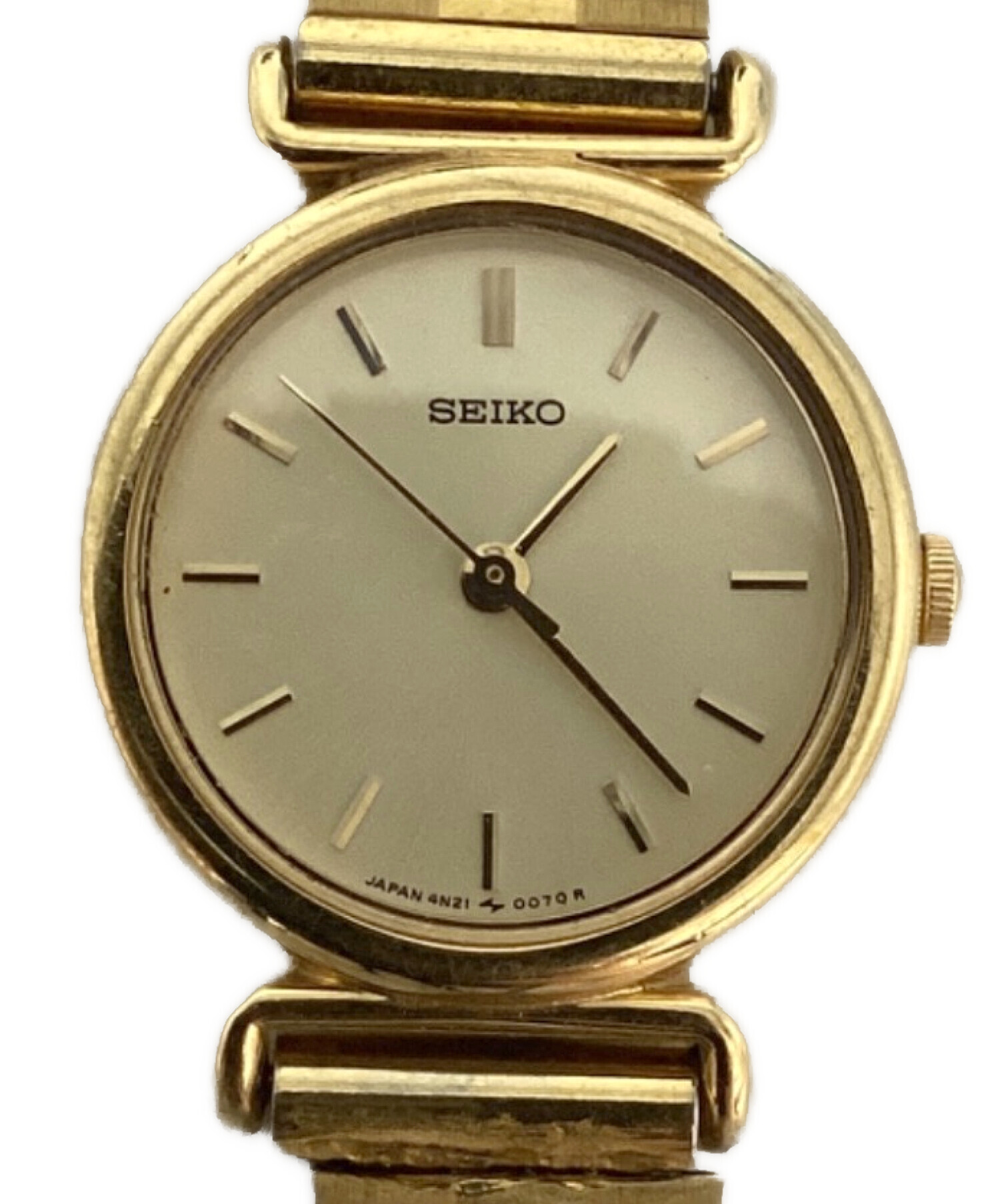 SEIKO セイコークォーツ レディース腕時計 ゴールド ドレスウォッチ 上品 中古・古着通販】SEIKO (セイコー) リストウォッチ ゴールド｜ブランド