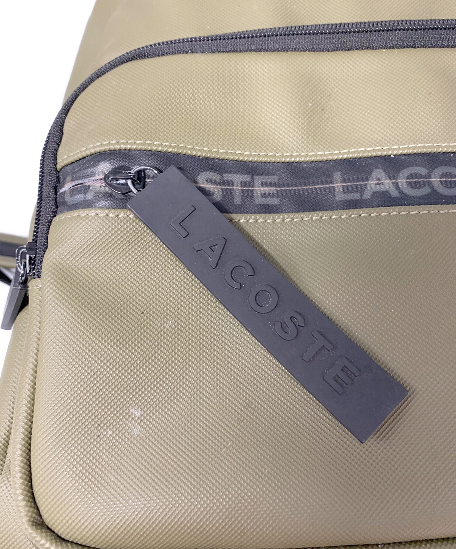 中古・古着通販】LACOSTE (ラコステ) リュック カーキ｜ブランド・古着