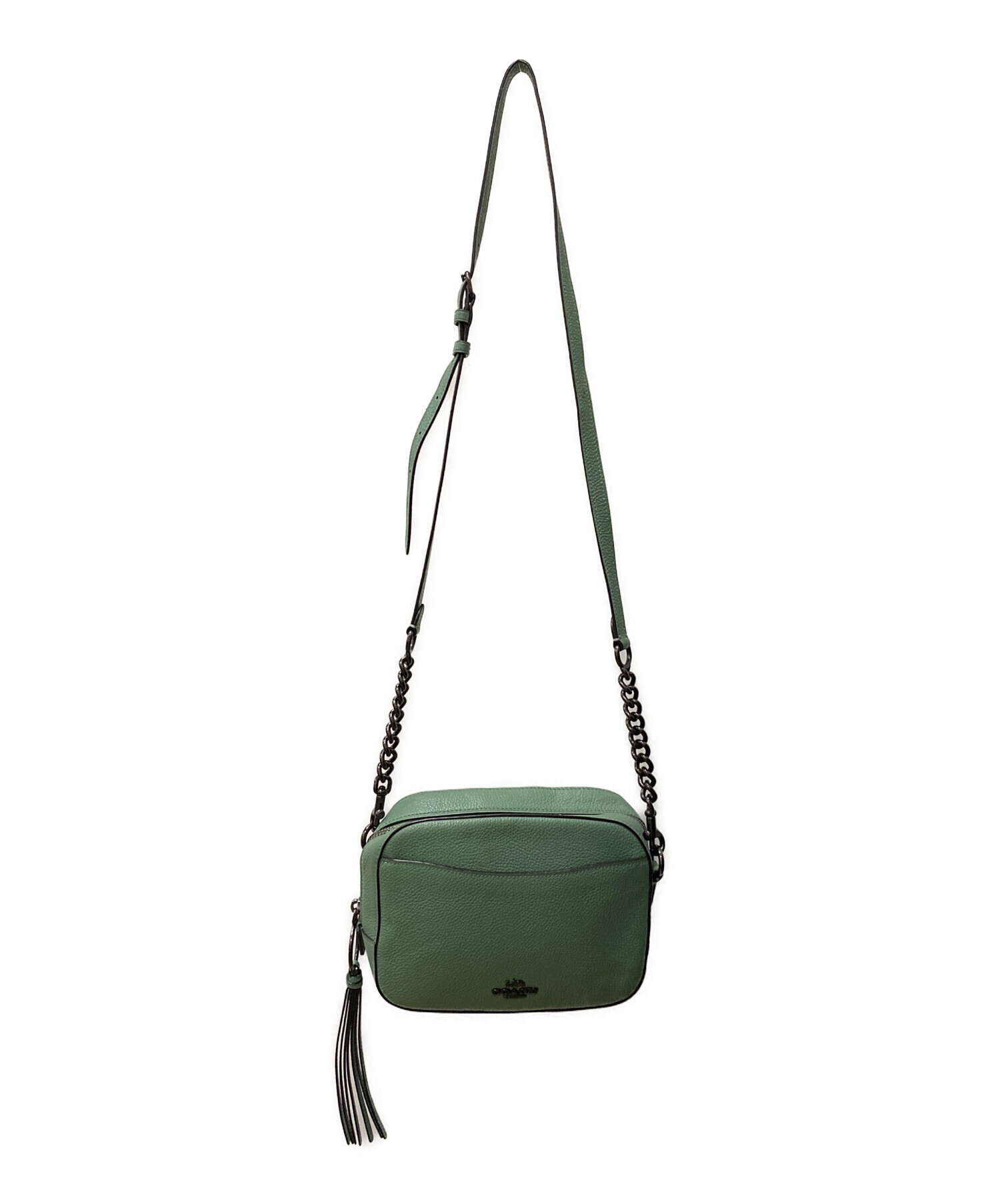 中古・古着通販】COACH (コーチ) ショルダーバッグ ミントグリーン