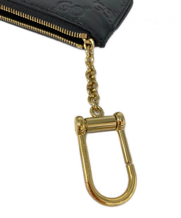 中古・古着通販】GUCCI (グッチ) グッチシマ コインケース ブラック