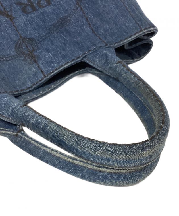 中古・古着通販】PRADA (プラダ) デニムカナパトートバッグ インディゴ