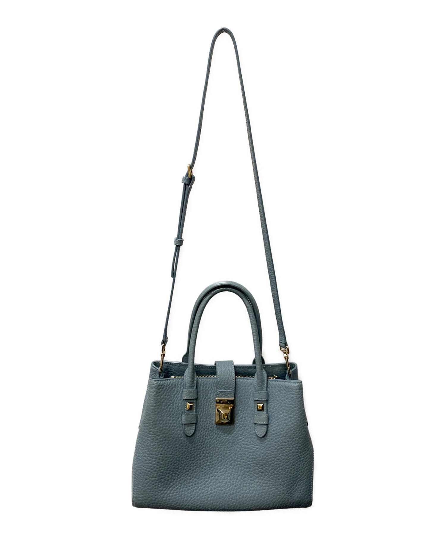 中古・古着通販】FURLA (フルラ) 2wayハンドバッグ スカイブルー