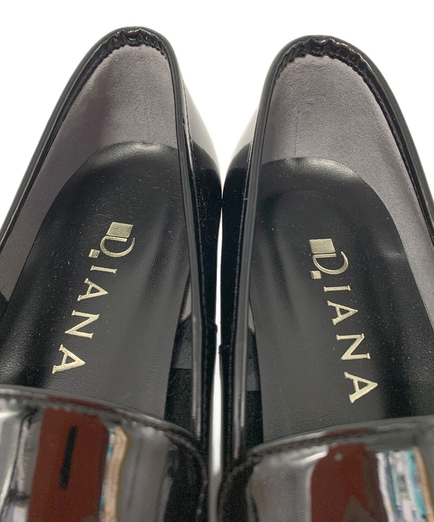 中古・古着通販】DIANA (ダイアナ) エナメルパンプス ブラック サイズ