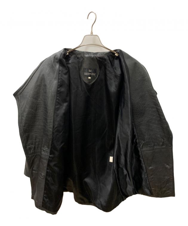 中古・古着通販】BERMANS (バーマンズ) ダブルレザージャケット