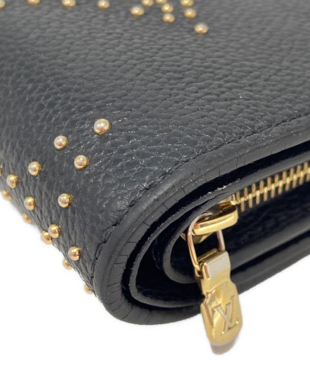中古・古着通販】LOUIS VUITTON (ルイ ヴィトン) 2つ折り財布 ブラック