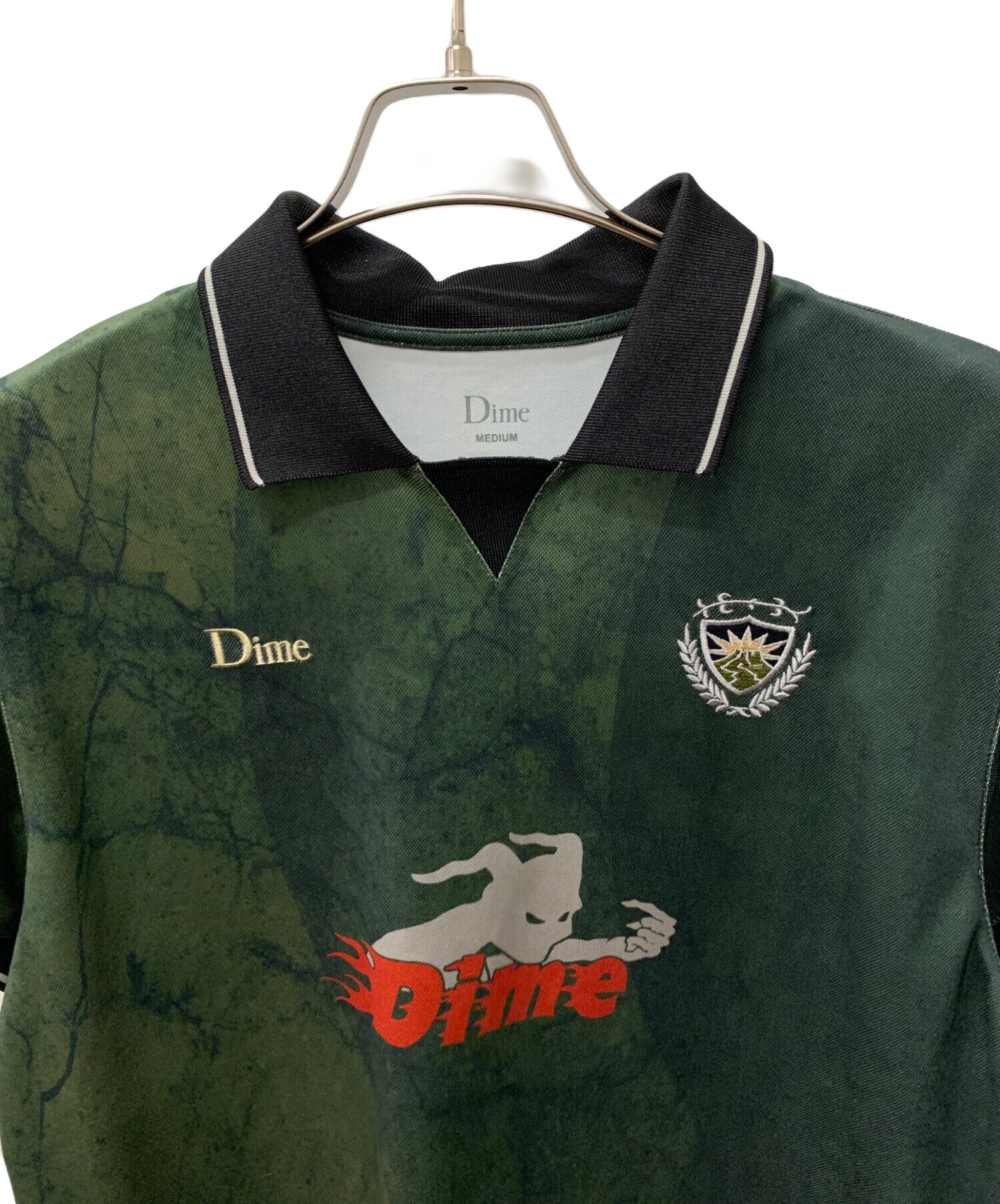 中古・古着通販】Dime (ダイム) サッカーシャツ グリーン サイズ:M