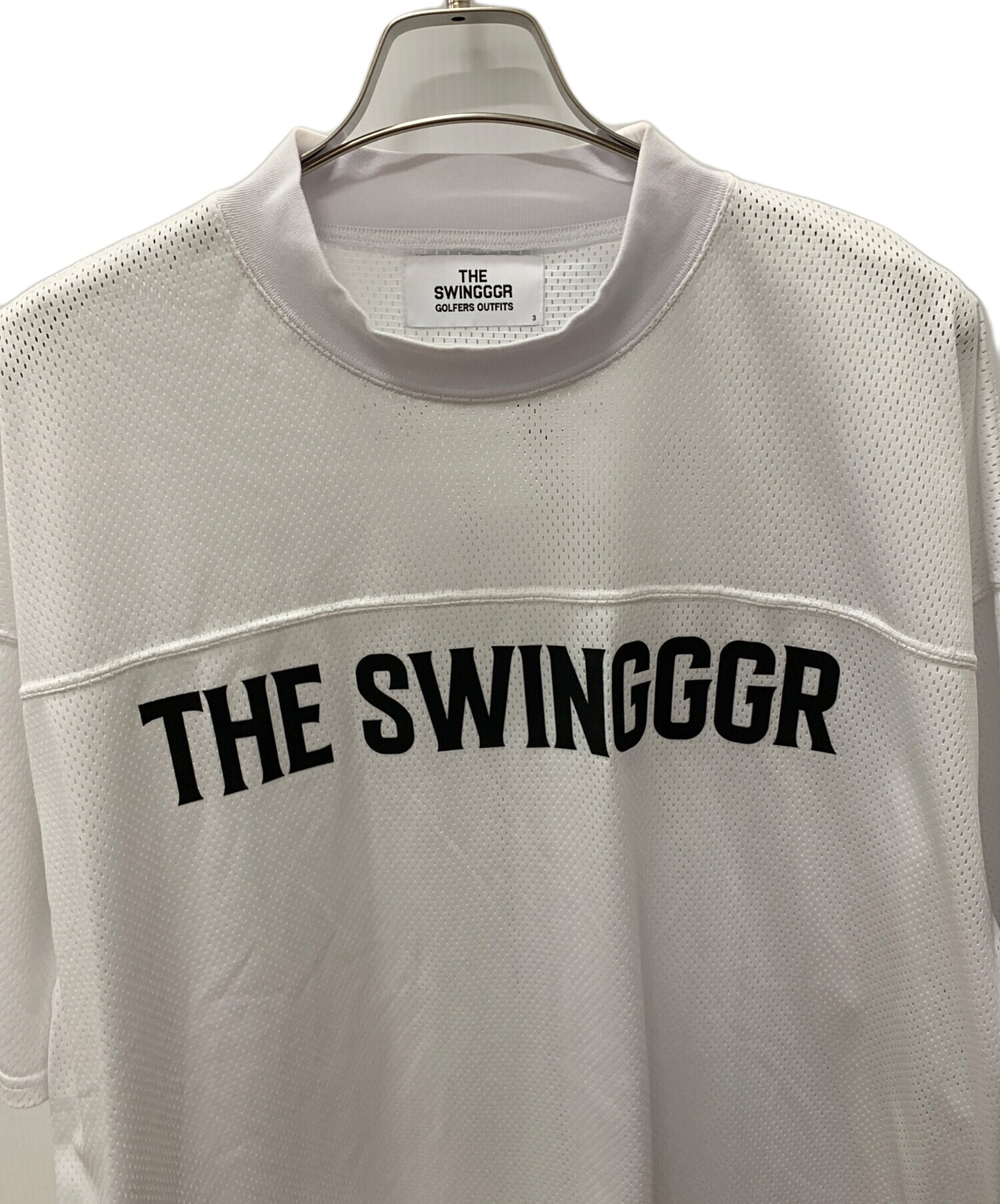 THE SWINGGGR MESH MOCK NECK ホワイト新品未使用タグ付 中古・古着通販】THE SWINGGGR (ザ スウィンガー) メッシュ モック