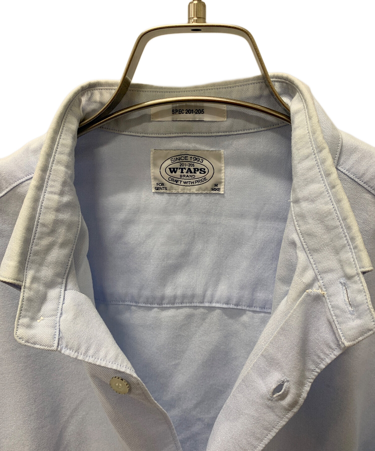中古・古着通販】WTAPS (ダブルタップス) 長袖シャツ スカイブルー