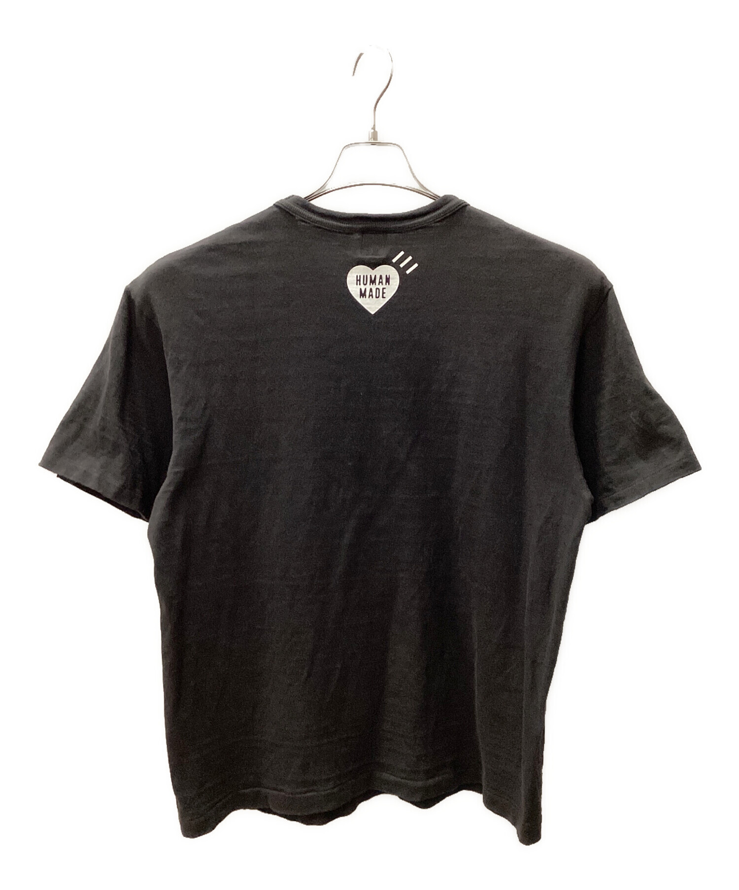 【美品】HUMAN MADE 半袖　ブラック　Tシャツ　ヒューマンメイド 中古・古着通販】HUMAN MADE (ヒューマンメイド) 半袖カットソー