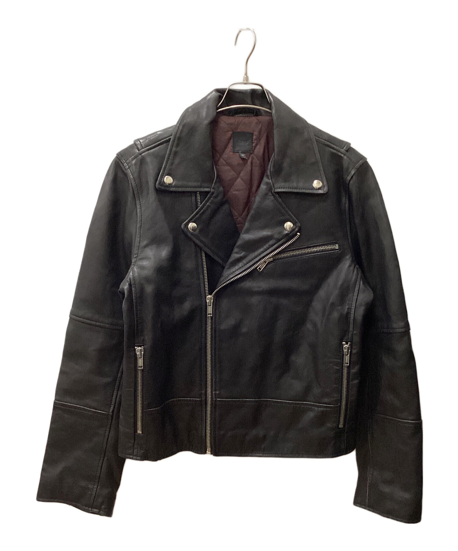 中古・古着通販】GAP (ギャップ) レザージャケット ブラック サイズ:M