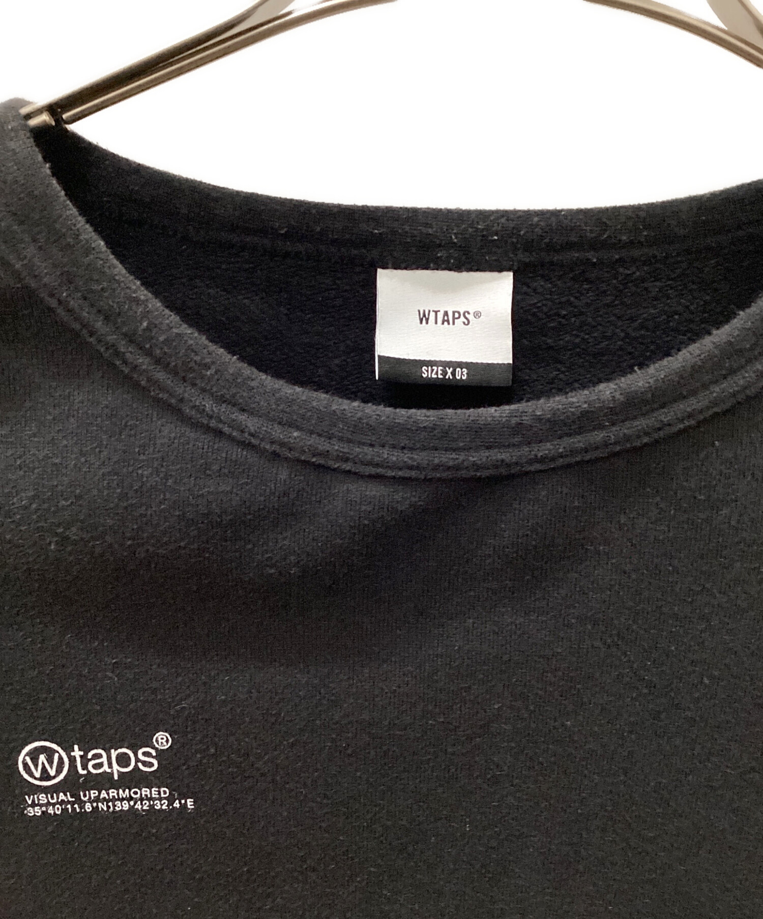 WTAPS グラフィックスウェット ブラック 中古・古着通販】WTAPS (ダブルタップス) スウェット ブラック サイズ