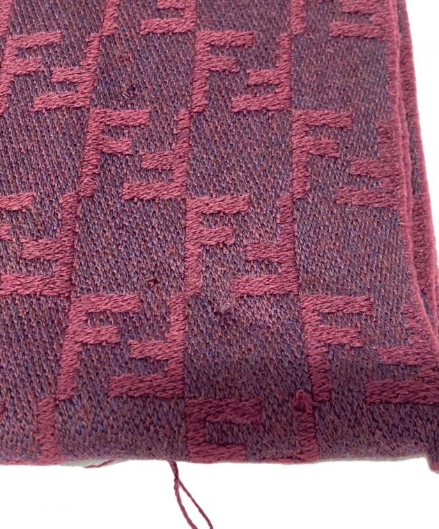 中古・古着通販】FENDI (フェンディ) ウールマフラー バーガンディー