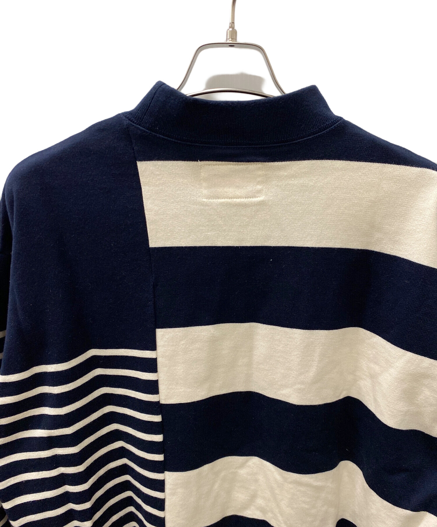 中古・古着通販】nanamica (ナナミカ) 厚手ニット ネイビー×ベージュ