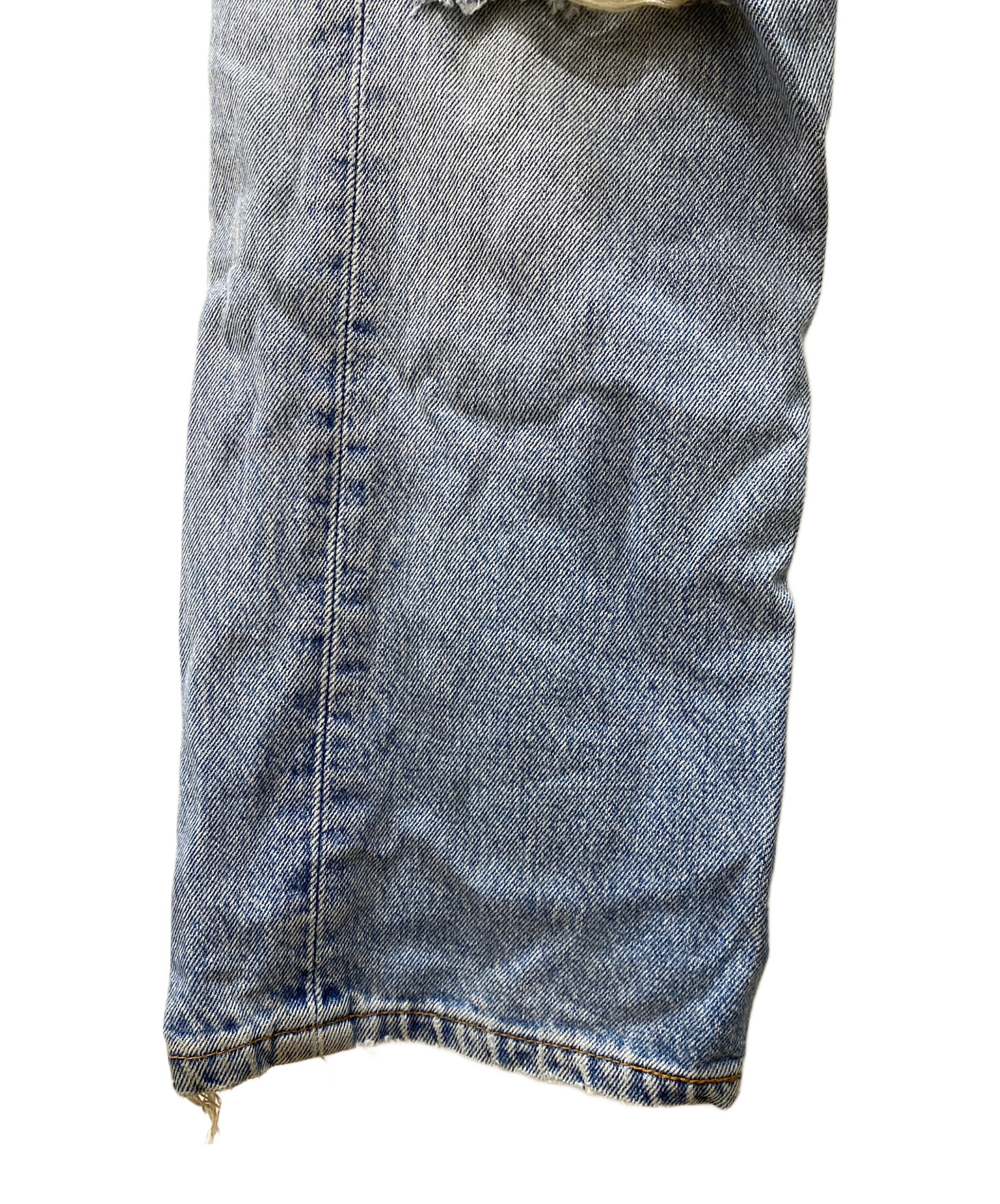 中古・古着通販】LEVI'S (リーバイス) ダメージデニムパンツ ブルー