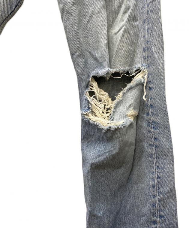 Levi's W34/L32 ダメージデニムパンツ 中古・古着通販】LEVI'S (リーバイス) ダメージデニムパンツ ブルー
