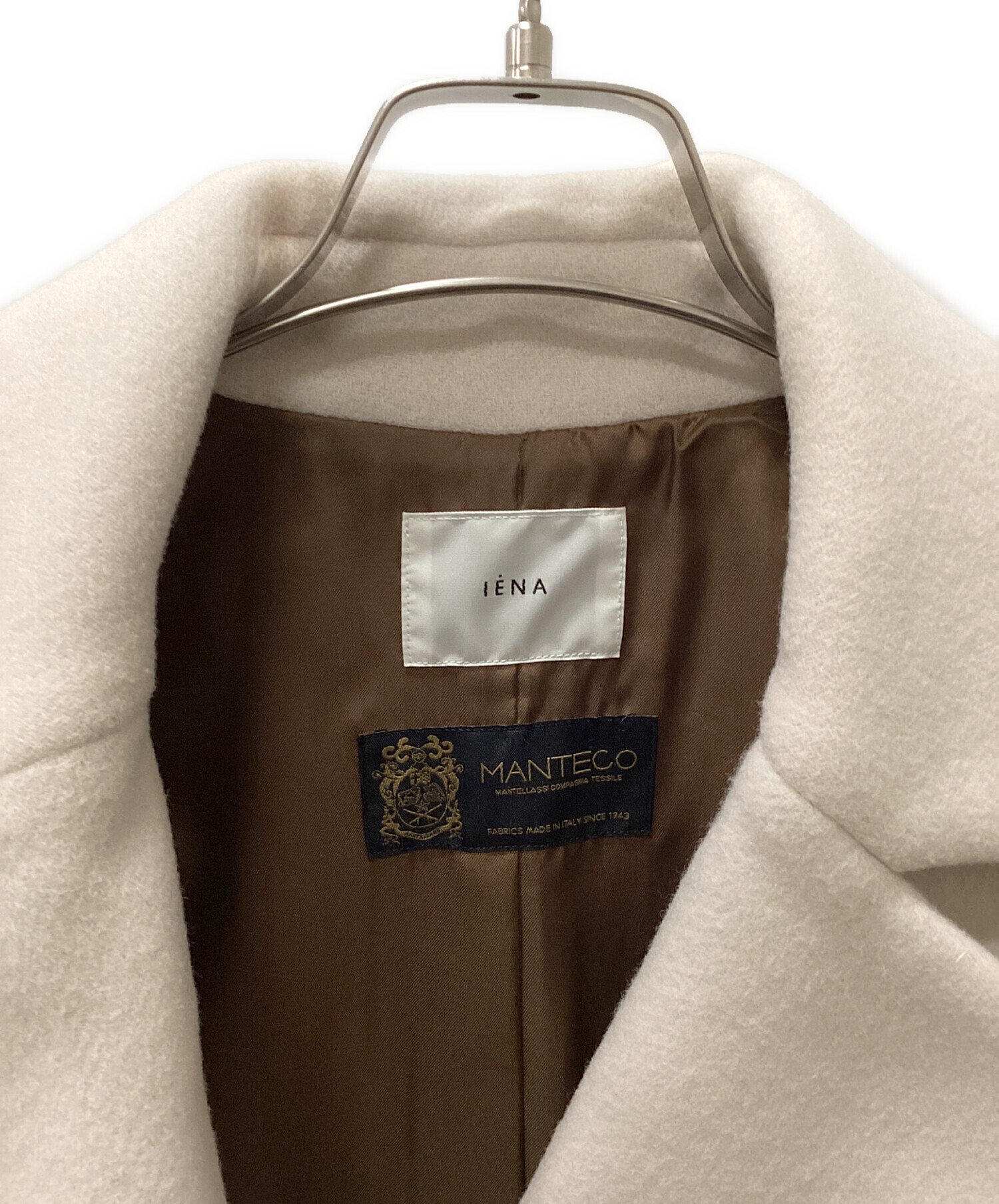 中古・古着通販】IENA (イエナ) ウールコート アイボリー サイズ:36