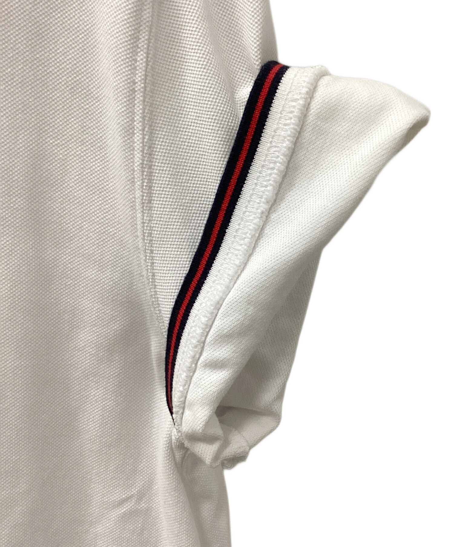 中古・古着通販】MONCLER (モンクレール) ポロシャツ ホワイト サイズ