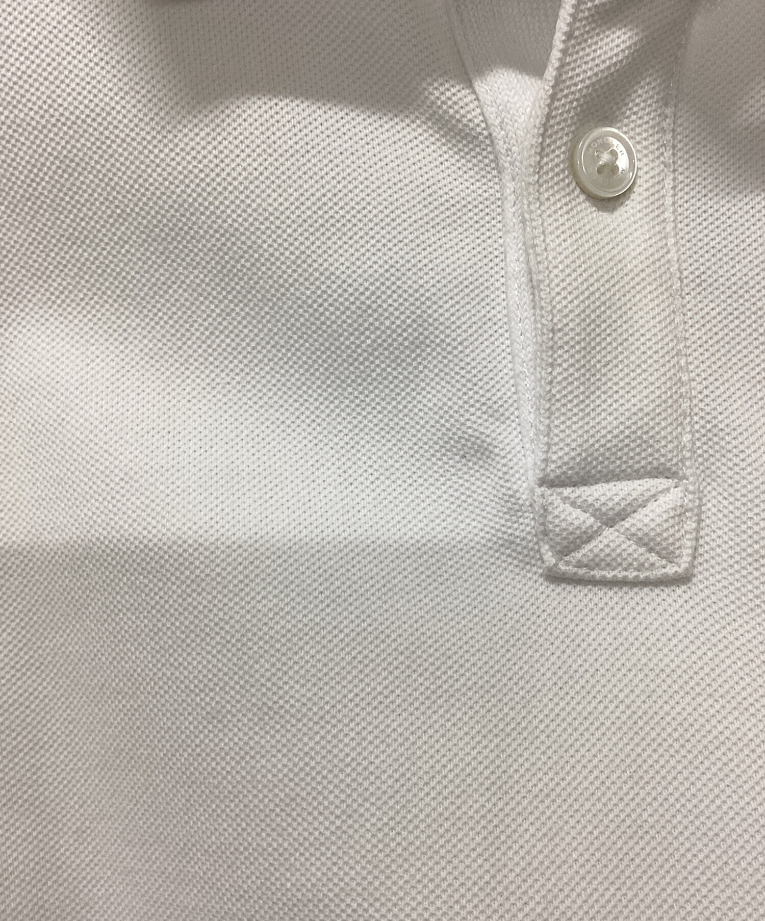 中古・古着通販】MONCLER (モンクレール) ポロシャツ ホワイト サイズ