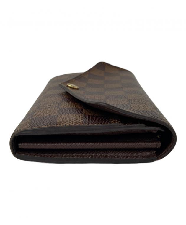 小倉井筒屋LOUIS VUITTON ダークブラウン 長財布 正規品 中古・古着通販】LOUIS VUITTON (ルイ ヴィトン) 長財布 ブラウン