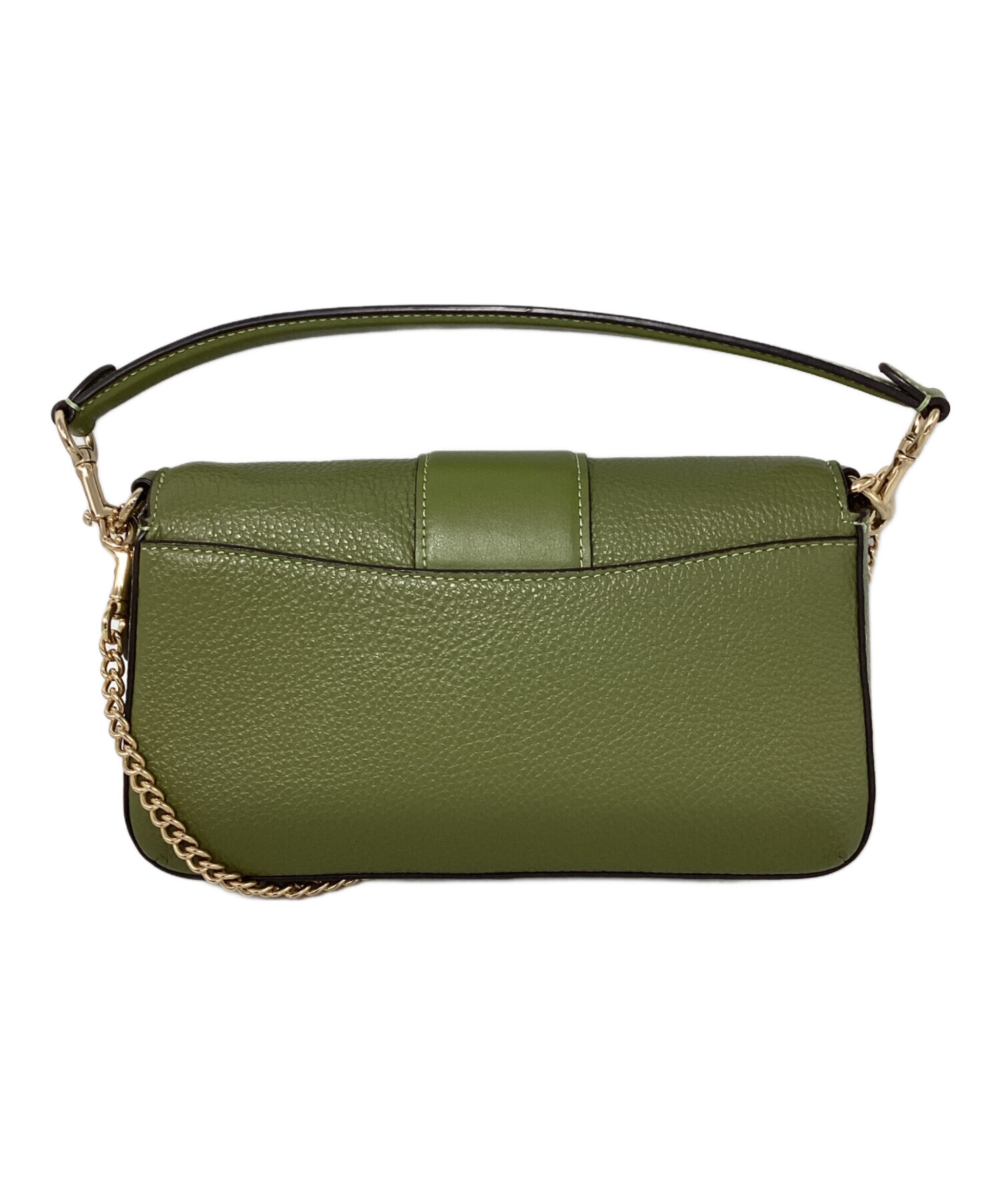 中古・古着通販】COACH (コーチ) チェーンショルダーバッグ オリーブ