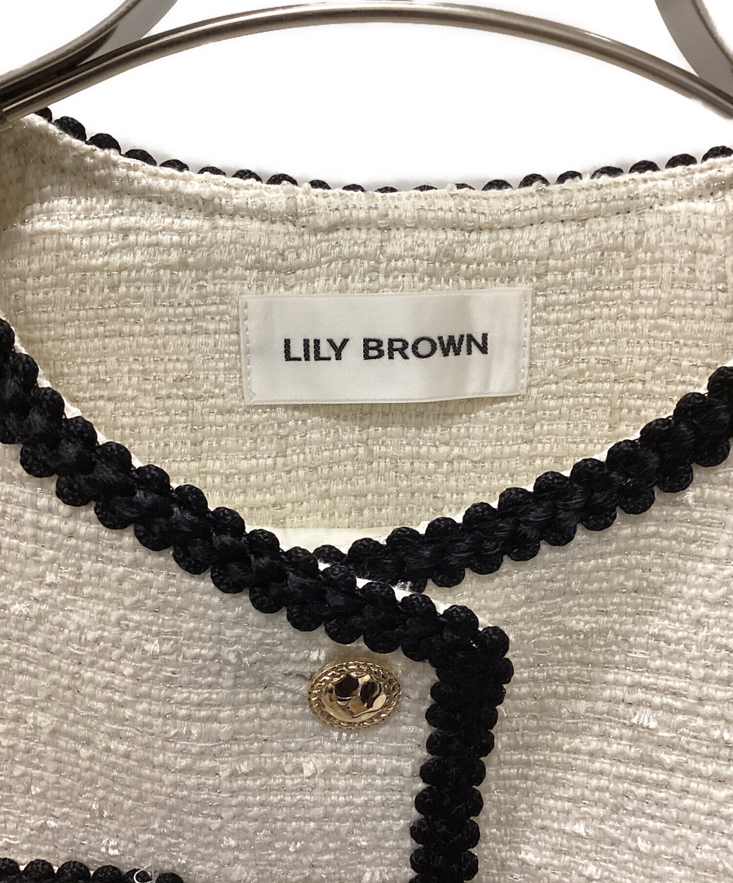 中古・古着通販】Lily Brown (リリーブラウン) ラメツイードジャケット